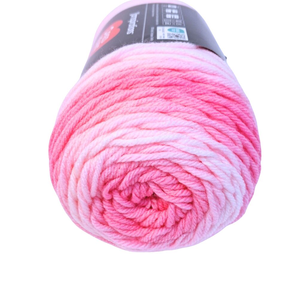 Red Heart Super Saver Ombre Yarn Light Pink 10 oz Skein